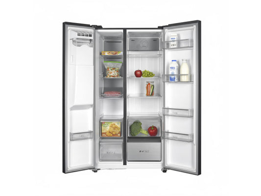 Kibernetik FCSBS600NFEM Food Center mit Eiswürfelspender schwarz (E)