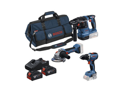 Bosch Professional Bosch 3 Tool kit 18V GSR+GWS+GBH+2xGBA 18V 4.0 Ah+GAL 18V-40 0.615.A50.094