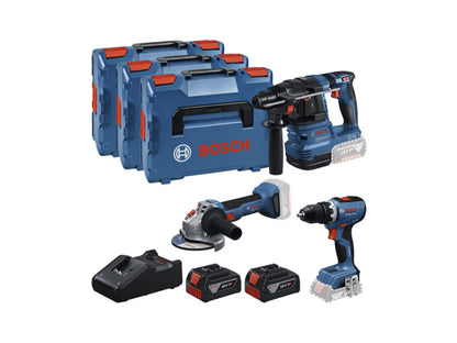 Bosch Professional Bosch 3 Tool kit 18V GSR+GBH+GWS+2x GBA 5.0 Ah+GAL 18V-40 0.615.A50.09G