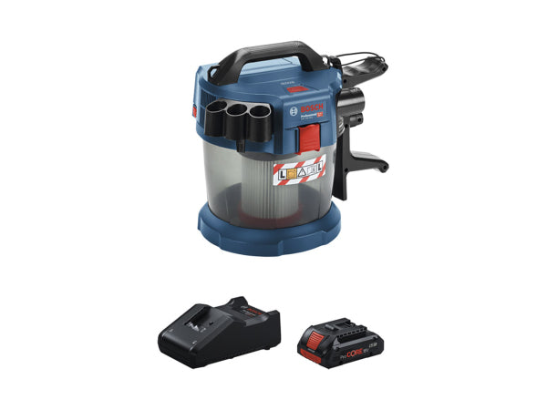 Kaufuniversum - Bosch Professional Bosch Akku-Staubsauger GAS 18V-10 L + PC 18V 4.0 Ah + GAL 0.615.A50.07V