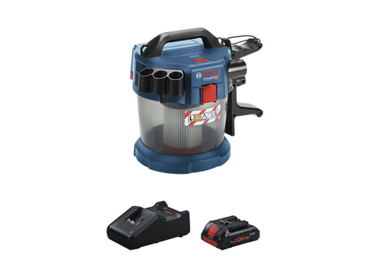Kaufuniversum - Bosch Professional Bosch Akku-Staubsauger GAS 18V-10 L + PC 18V 4.0 Ah + GAL 0.615.A50.07V