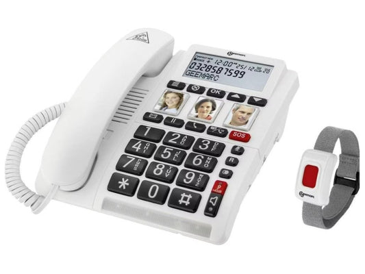 Kaufuniversum - Geemarc CL610 Schnurgebundenes Telefon SOS-Armband