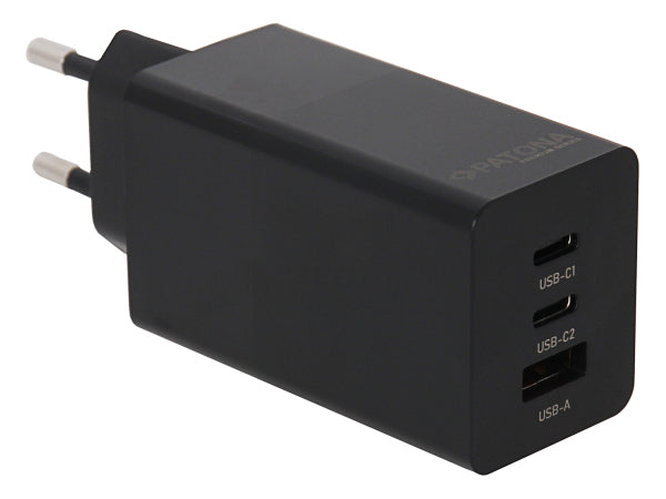 Kaufuniversum - Patona GaN PD 65W 2xUSB-C + USB-A Black