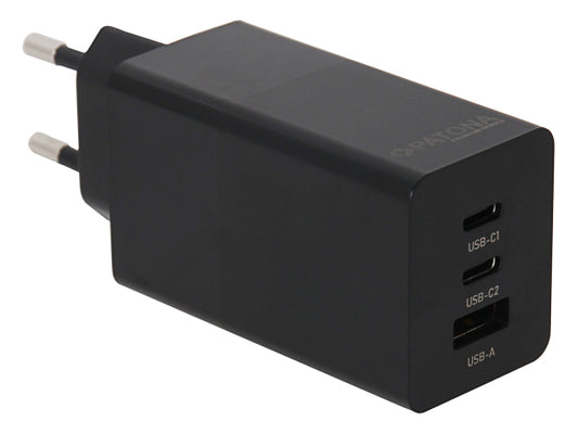Kaufuniversum - Patona GaN PD 65W 2xUSB-C + USB-A Black