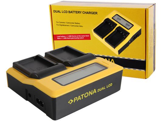 Kaufuniversum - Patona Dual LCD Charger Fuji NP-T125