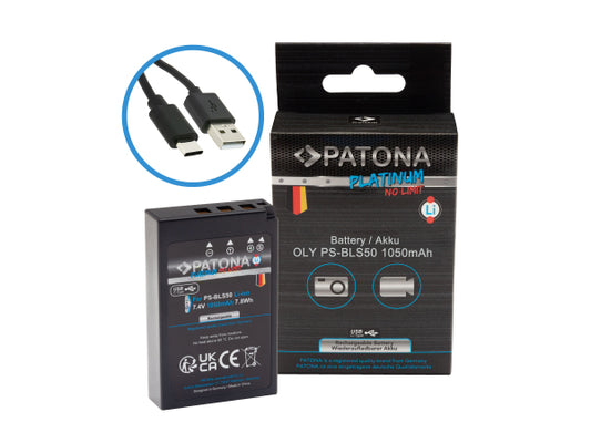 Kaufuniversum - Patona Platinum USB-C Olympus PS-BLS-50