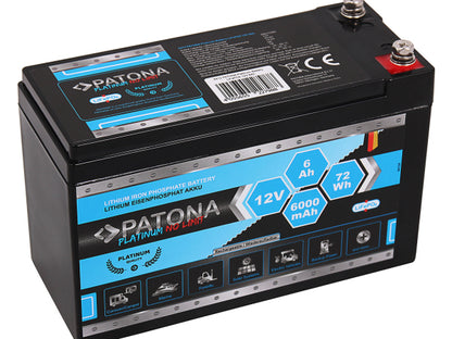 Patona Platinum Battery LiFePO4 12V 6Ah