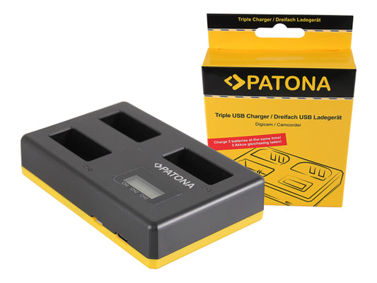 Kaufuniversum - Patona Triple Ladeg. USB Canon LP-E17