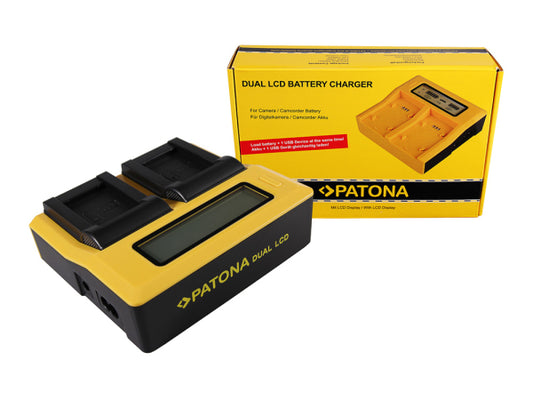 Kaufuniversum - Patona Dual LCD Charger Sony NP-BX1