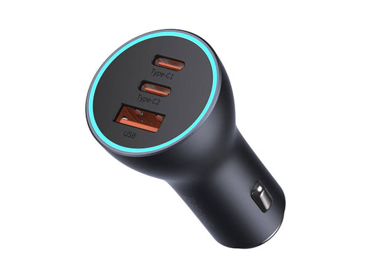 Kaufuniversum - Baseus Triple Car Charger 65W Dark Gray