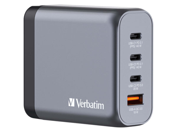 Kaufuniversum - Verbatim GaN 4 Port Charger 140W