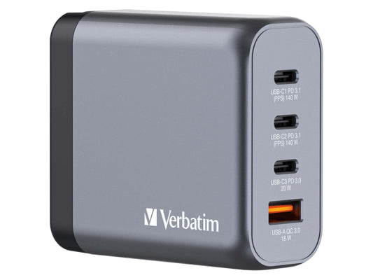 Kaufuniversum - Verbatim GaN 4 Port Charger 140W