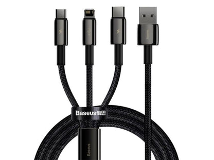 Baseus USB-A 3-in-1 Cable 1.5m Black