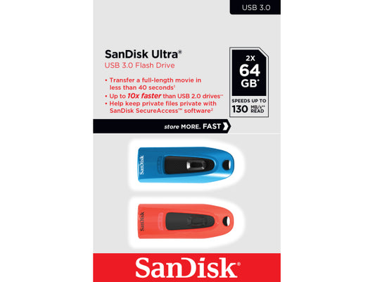 Kaufuniversum - Sandisk Ultra USB 3.0 130MB/s 64GB Duo