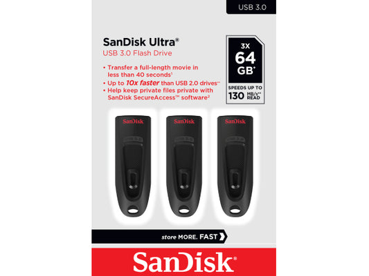 Kaufuniversum - Sandisk Ultra USB 3.0 130MB/s 64GB Trio