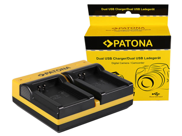 Kaufuniversum - Patona Ladegerät Dual USB Canon LP-E12