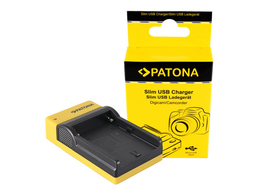 Kaufuniversum - Patona Slim Micro-USB Charger NP-F960
