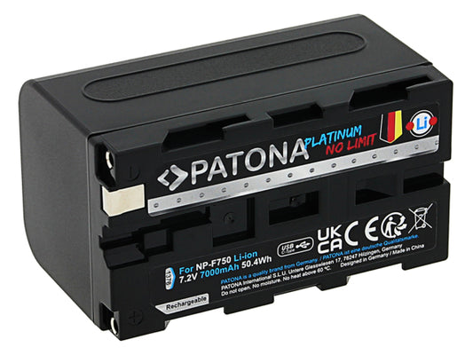 Kaufuniversum - Patona Platinum Akku Sony NP-F750 USB-C
