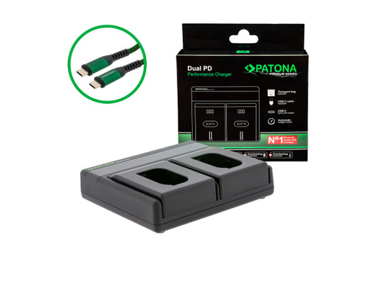 Kaufuniversum - Patona Dual PD Panasonic BLK22 USB-C