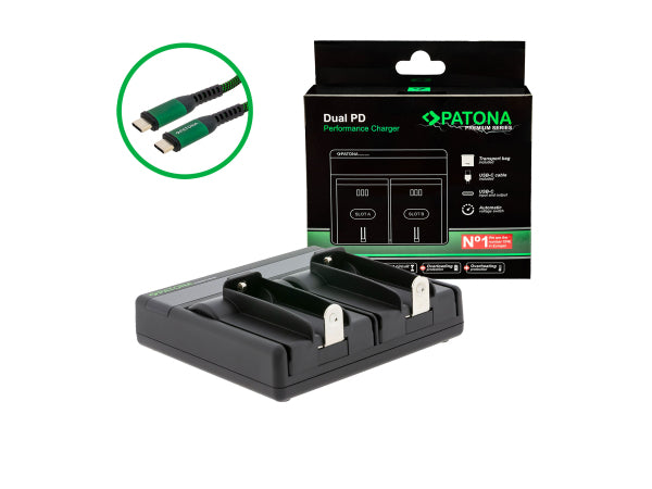 Kaufuniversum - Patona Dual PD Ladegerät für 18650 Cell
