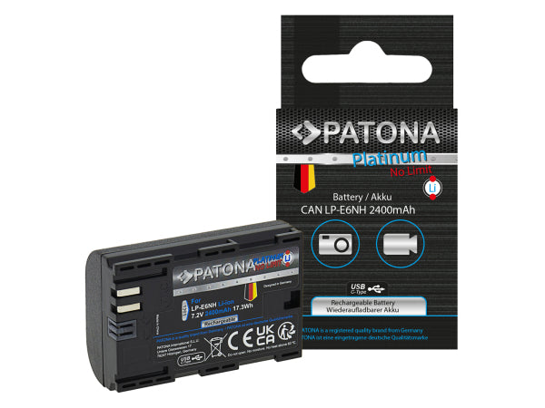 Kaufuniversum - Patona Platinum Canon LP-E6NH USB-C Inp.