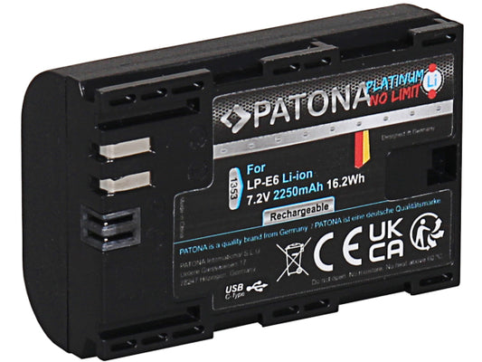 Kaufuniversum - Patona Platinum Canon LP-E6 USB-C Input