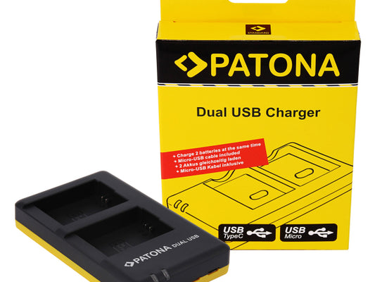Kaufuniversum - Patona Ladegerät Dual USB Sony NP-FW50