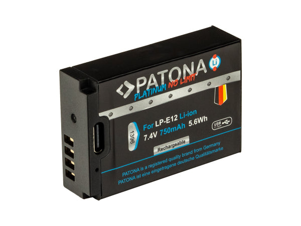 Kaufuniversum - Patona Platinum USB-C Canon LP-E12