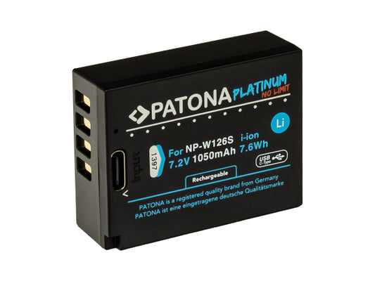Kaufuniversum - Patona Platinum USB-C Fujifilm NP-W126S
