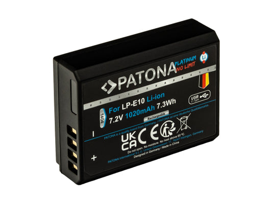Kaufuniversum - Patona Platinum USB-C Canon LP-E10