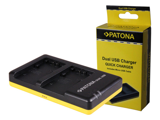 Kaufuniversum - Patona Ladegerät Dual USB Sony NP-FV70