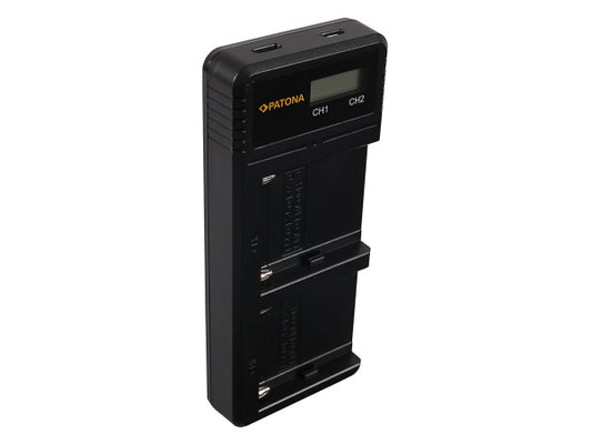 Kaufuniversum - Patona Dual LCD Charger USB Sony NP-F750