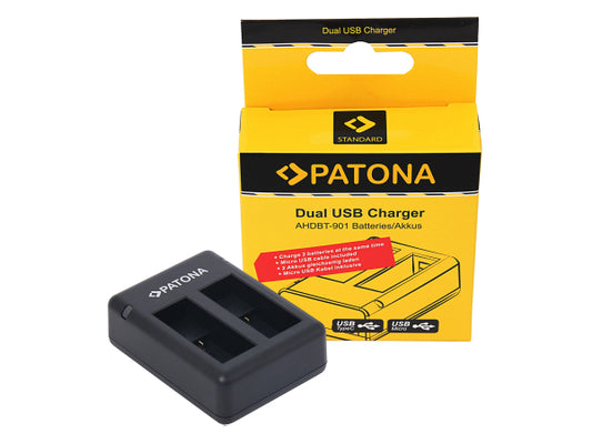 Kaufuniversum - Patona Dual USB Charger Gopro 9/10