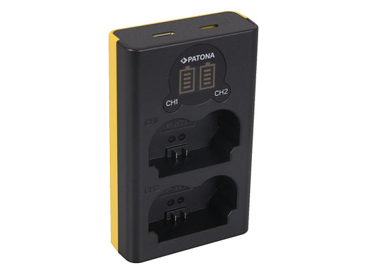 Kaufuniversum - Patona Dual LCD Charger USB Fuji NP-W235