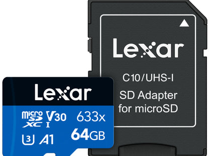 Lexar micro SDXC 100MB/s 64GB Blue m.A