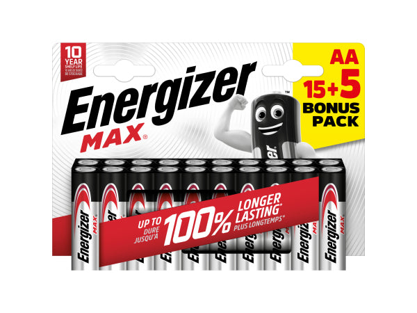 Kaufuniversum - Energizer Max AA Promo 15+5