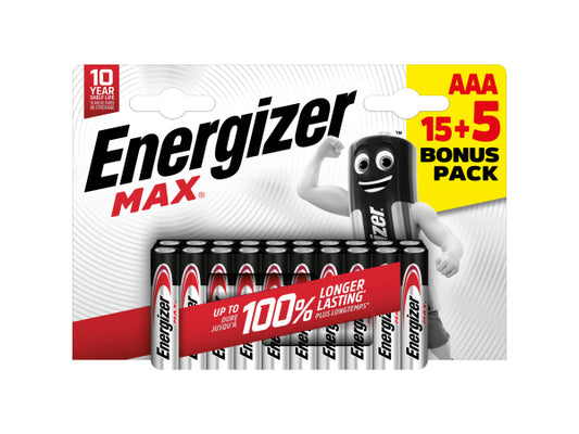 Kaufuniversum - Energizer Max AAA Promo 15+5
