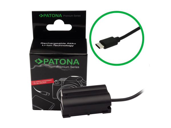 Kaufuniversum - Patona USB-C Input Akku-Adapter EN-EL15