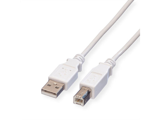 Kaufuniversum - ProLine VALUE USB 2.0 Kabel, A-B, white (4.5 m)