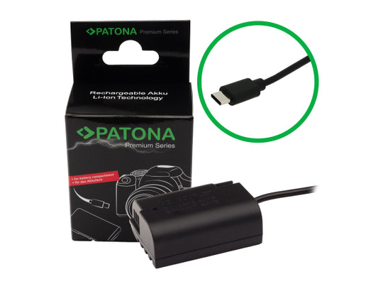 Kaufuniversum - Patona USB-C Input Akku-Adapter BLK-22