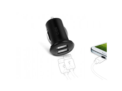 SBS Dual USB-Batterieladegerät für Autos mit 2.400 mAh