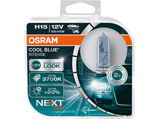 Kaufuniversum - OSRAM Cool blue intense H15 Duobox 12V 55/15W PGJ23T-1
