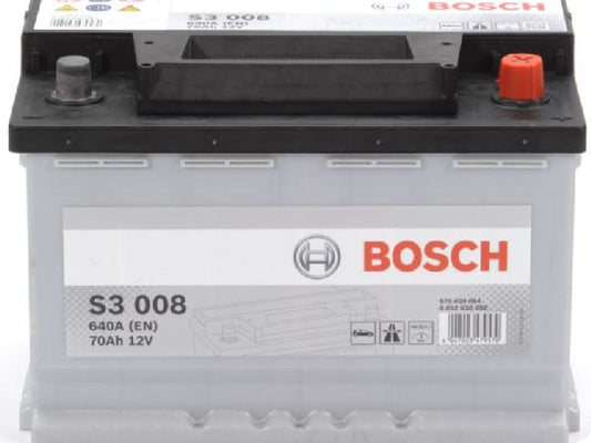 Kaufuniversum - Starterbatterie Bosch 12V/70Ah/640A LxBxH 278x175x190mm/S:0