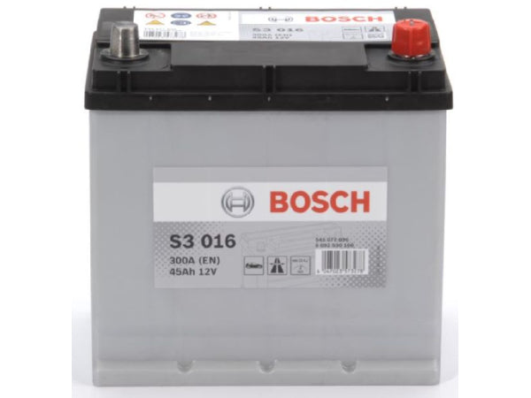 Kaufuniversum - Starterbatterie Bosch 12V/45Ah/300A LxBxH 220x135x225mm/S:0