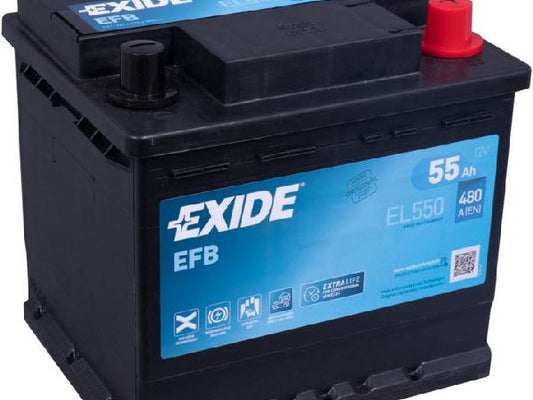 Kaufuniversum - Exide Start-Stop EFB 12V/55Ah/540A LxBxH 207x175x190mm/B0/S:0