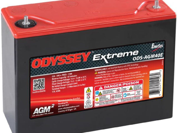 Kaufuniversum - Odyssey AGM-Batterie 12V/45Ah/500A LxBxH 250x97x206mm/S:0