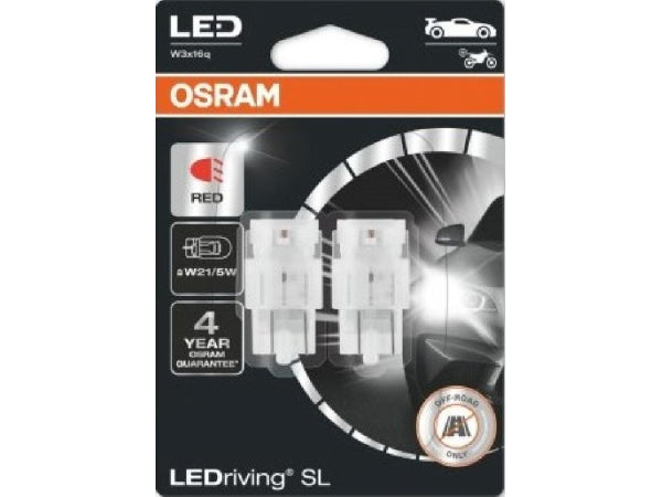 Kaufuniversum - OSRAM LED Retrofit Red 12V W21/5W Doppelblister