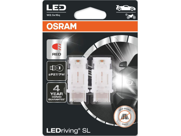 Kaufuniversum - OSRAM LED Retrofit Red 12V P27/7W Doppelblister