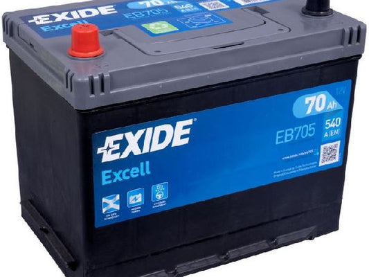 Kaufuniversum - Exide Excell 12V/70Ah/540A LxBxH 270x173x222mm/B9/S:1