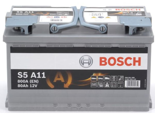 Kaufuniversum - AGM-Batterie Bosch 12V/80Ah/800A LxBxH 315x175x190mm/S:0